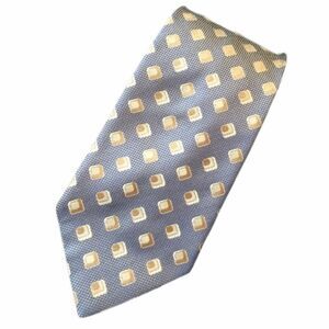 Bachrach 100% Silk Blue and Tan Iridescent Tie